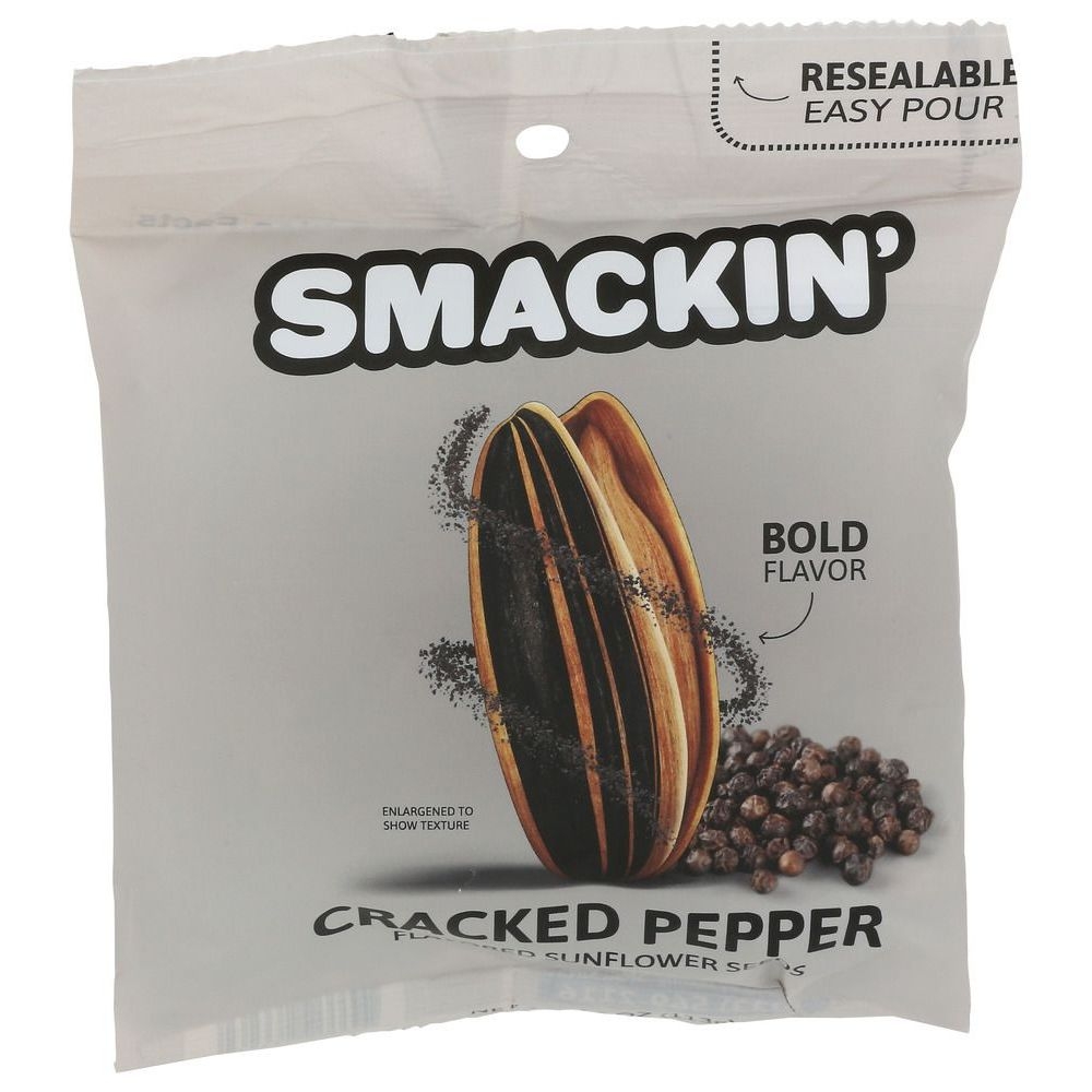 Smackin Cracked Pepper Sunflower Seeds, 4 Ounce -- 12 per case