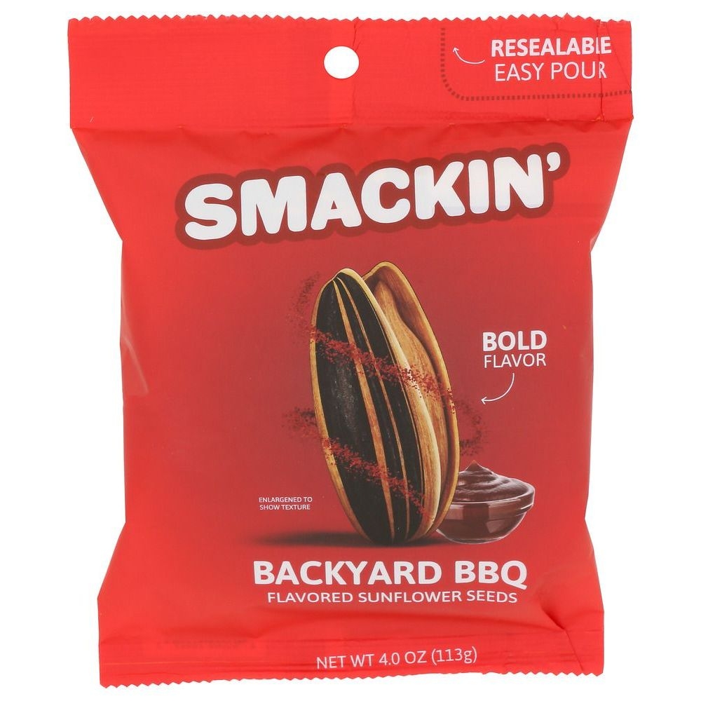 Smackin Backyard BBQ Sunflower Seeds, 4 Ounce -- 12 per case