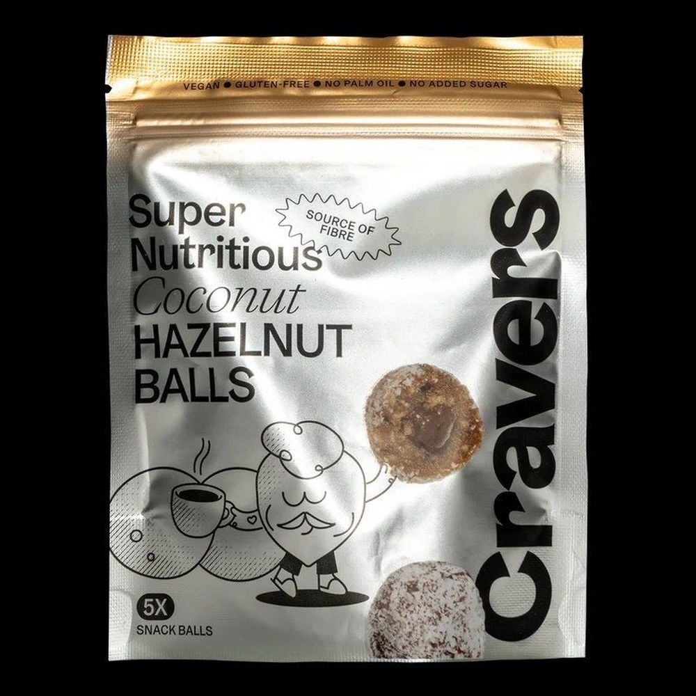 Cravers Coconut Hazelnut Balls, 2.12 Ounce -- 12 per case