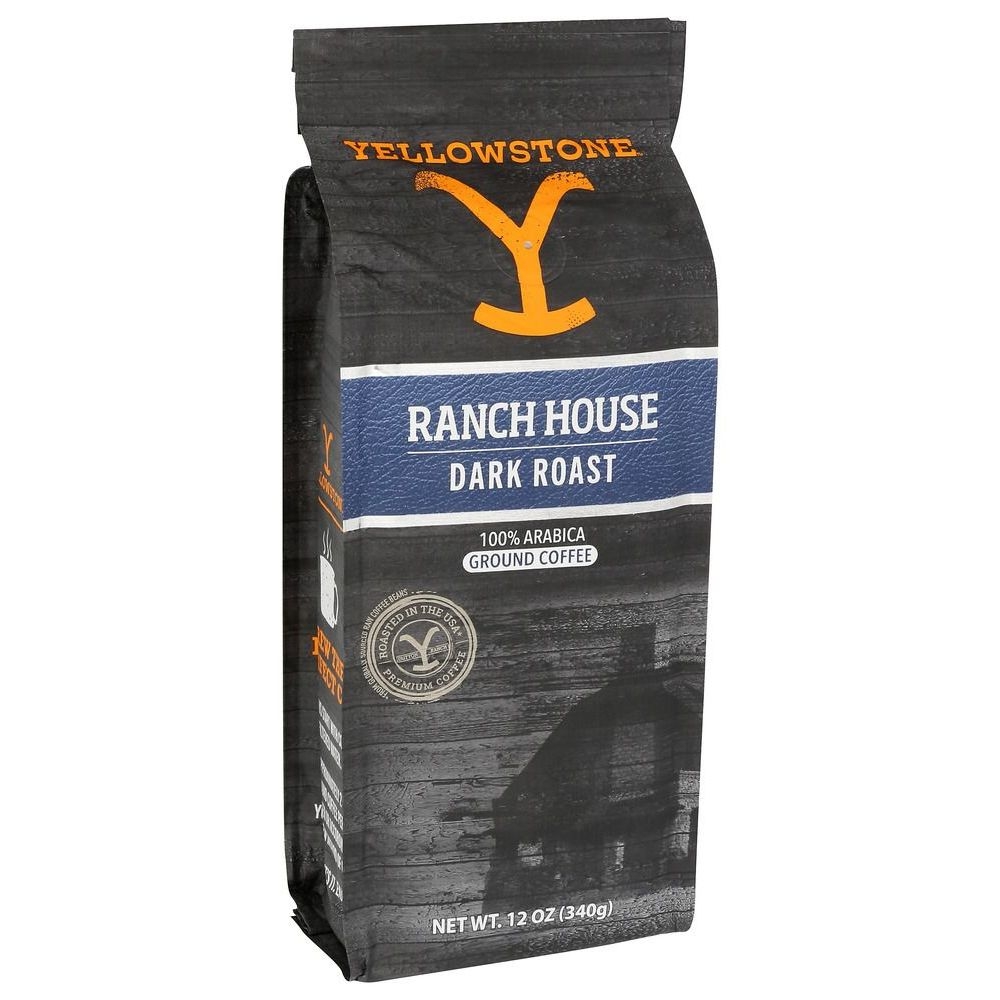 Yellowstone Ranch House Dark Roast Ground Coffee, 12 Ounce -- 6 per case
