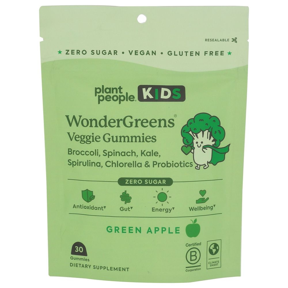 Plant People WonderGreens Veggie Gummies, 30 count
