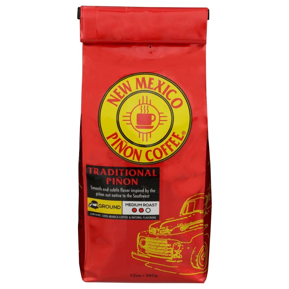 New Mexico Traditional Pinon Ground Coffee, 12 Ounce -- 6 per case