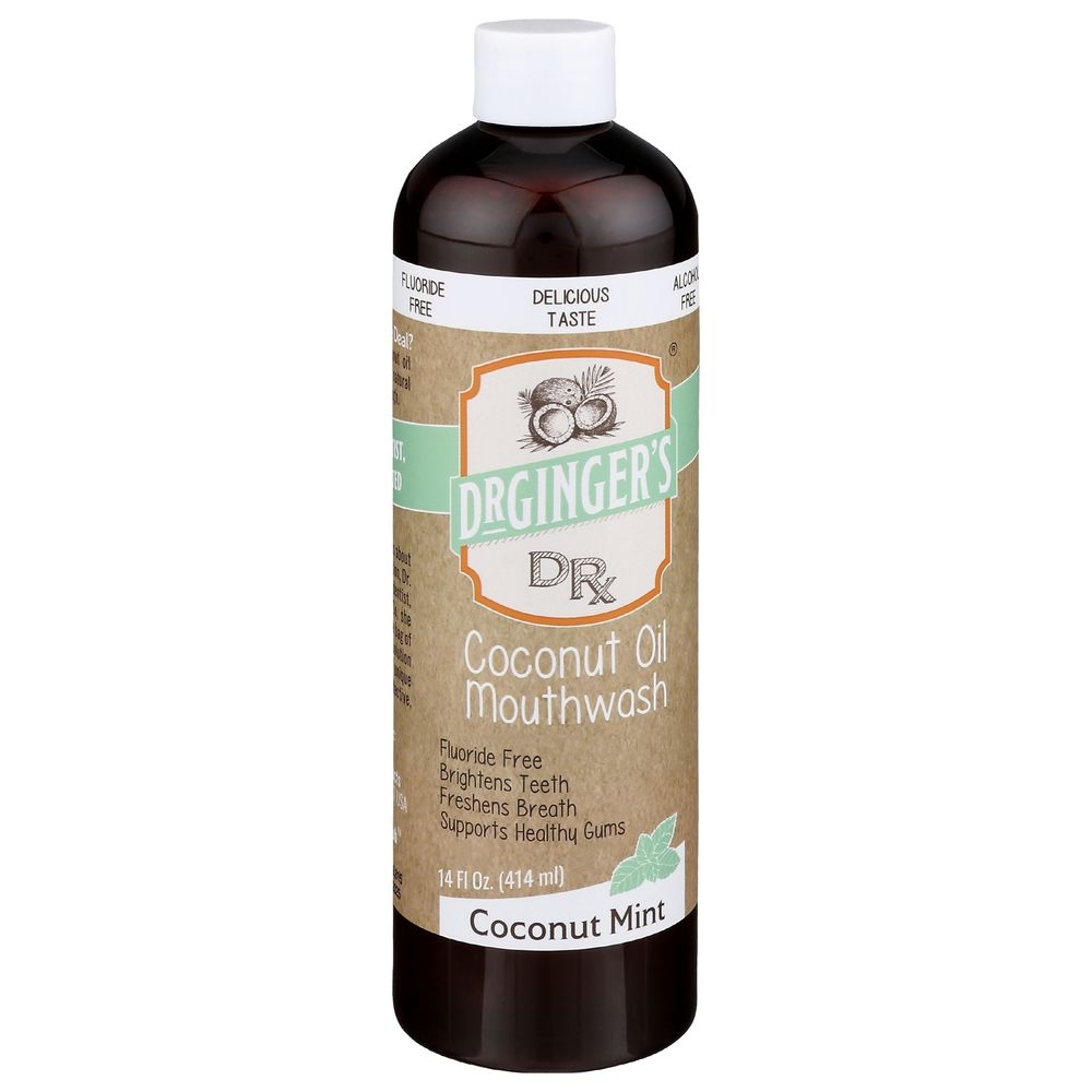 Dr. Gingers Coconut Oil Mouthwash, 14 Fluid Ounce