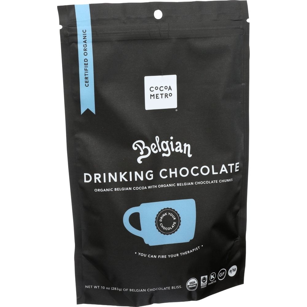 Cocoa Metro Belgian Drinking Chocolate Mix, 10 Ounce -- 6 per case