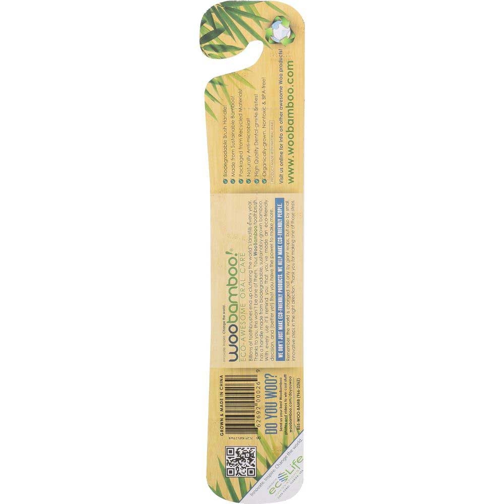 Woobamboo Kids Sprout Super Soft Bamboo Toothbrush - 2 count per pack -- 6 packs per case