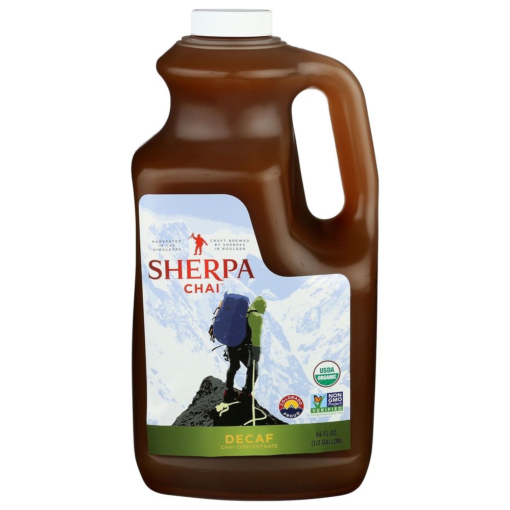 Sherpa Chai Decaf Chai Tea Concentrate, 64 Ounce -- 6 per case
