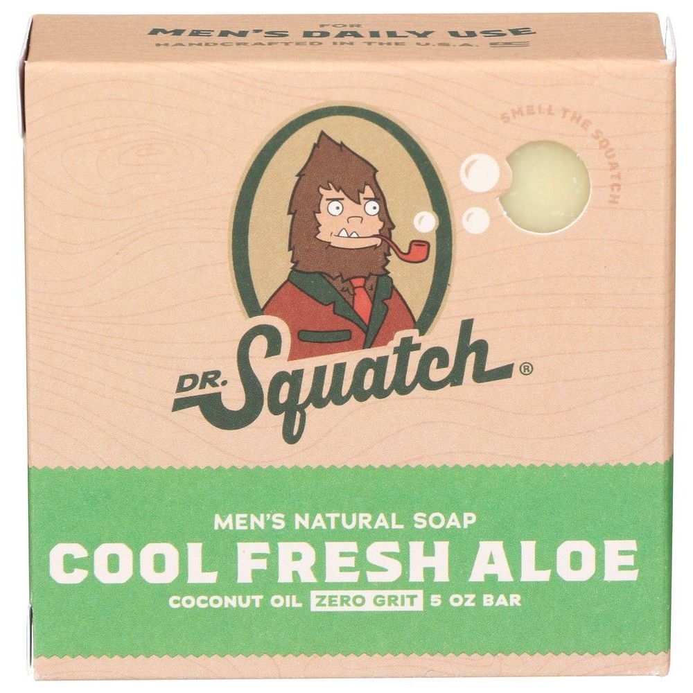 Dr Squatch Cool Fresh Aloe Mens Bar Soap, 5 Ounce