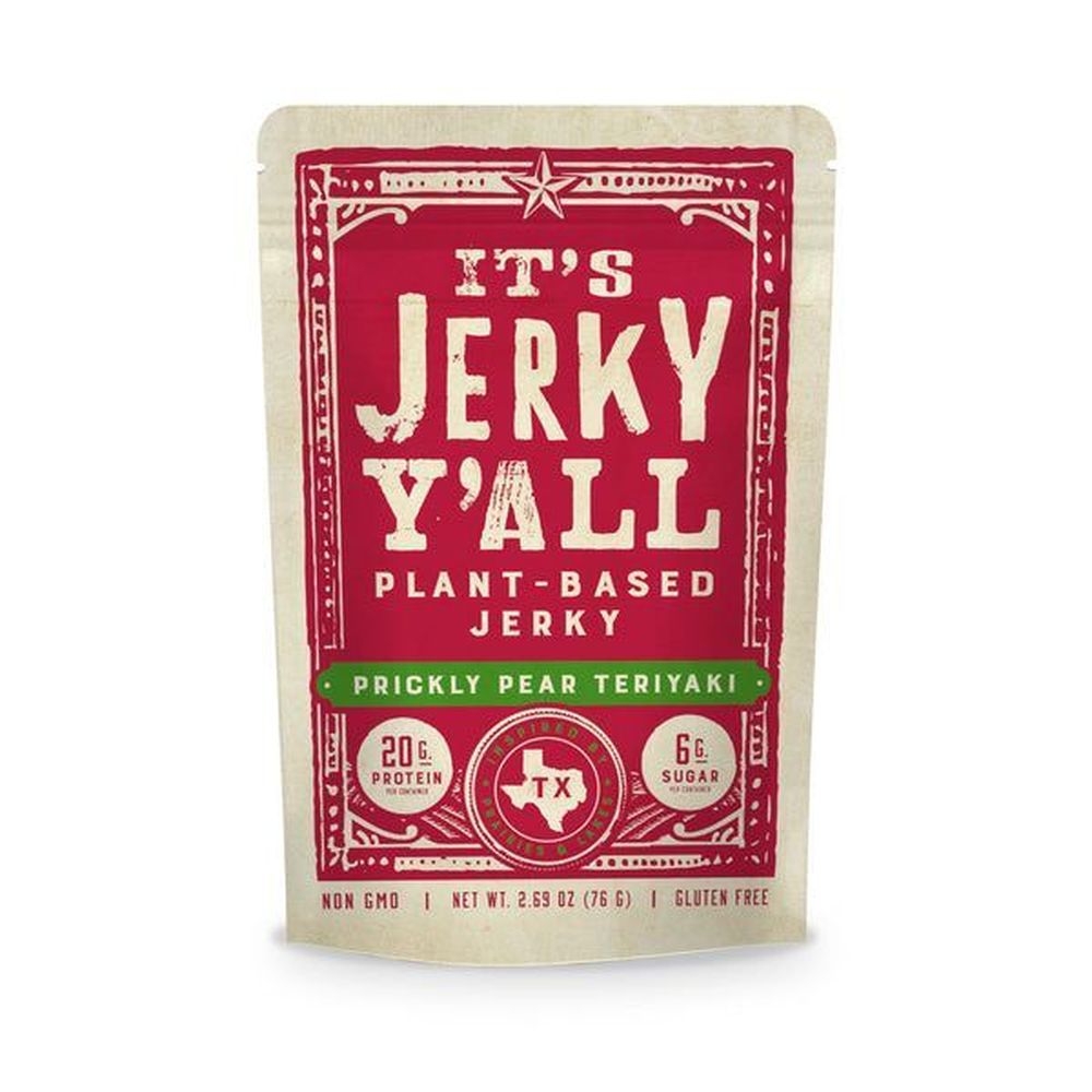 Its Jerky Y All Prickly Pear Teriyaki Plant Based Jerky, 2.69 Ounce -- 6 per case