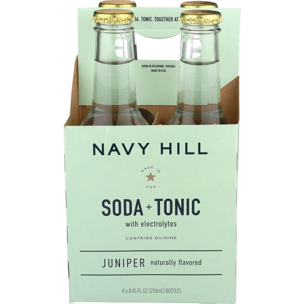Navy Hill Juniper Soda Tonic, 33.8 Fluid Ounce -- 6 per case