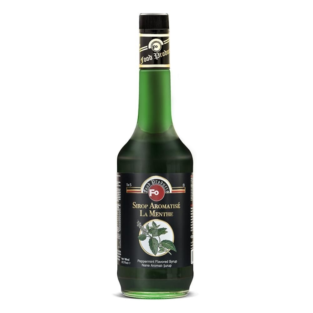 FO Peppermint Flavored Syrup, 700 Milliliter -- 6 per case