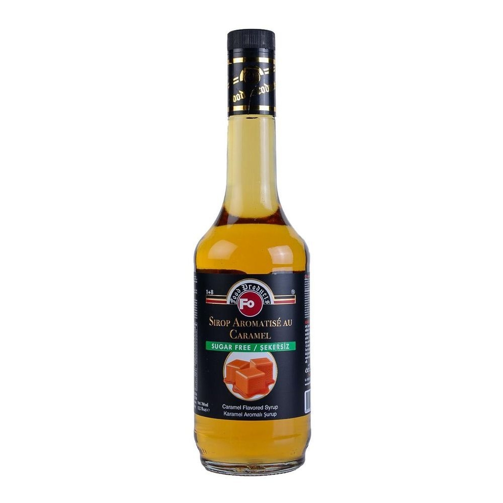 FO Sugar Free Caramel Flavored Syrup, 700 Milliliter -- 6 per case