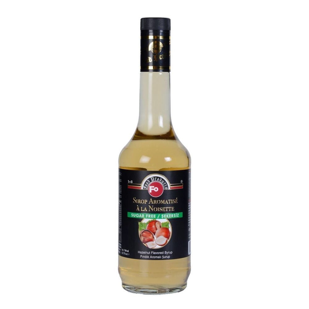 FO Sugar Free Hazelnut Flavored Syrup, 700 Milliliter -- 6 per case