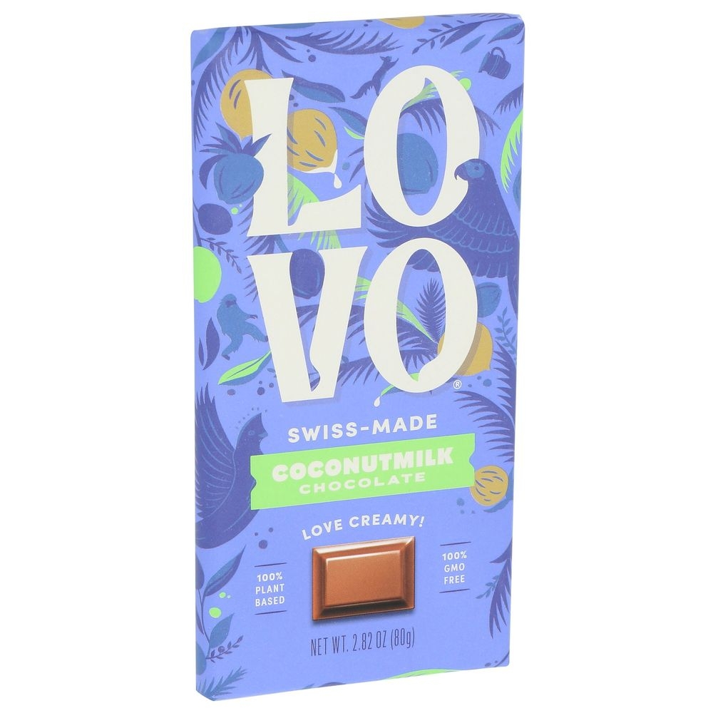Lovo Coconut Milk Chocolate Bar, 2.82 Ounce -- 12 per case