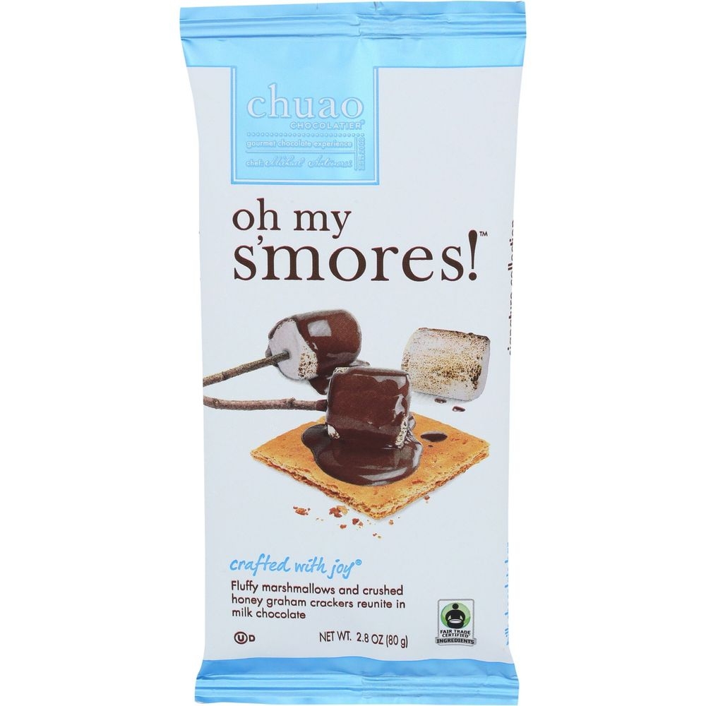 Chuao Chocolatier Oh My Smores Chocolate Bar, 2.8 Ounce -- 10 per case