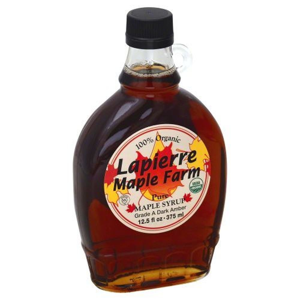 Lapierre Maple Farm Amber Rich Taste Maple Syrup, 12.5 Ounce -- 12 per case