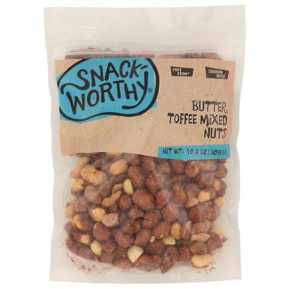 Snackworthy Butter Toffee Mixed Nuts, 10.8 Ounce -- 12 per case