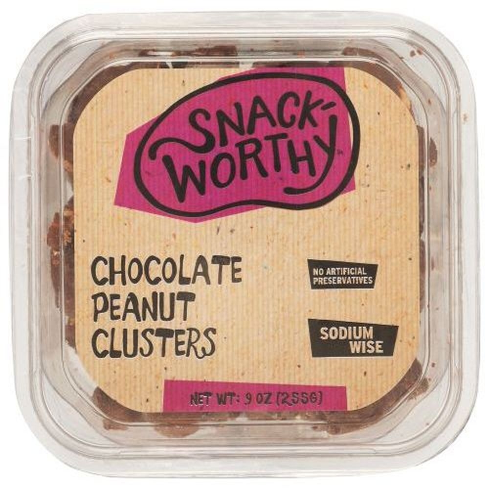 Snackworthy Peanut Chocolate Clusters, 9 Ounce -- 12 per case