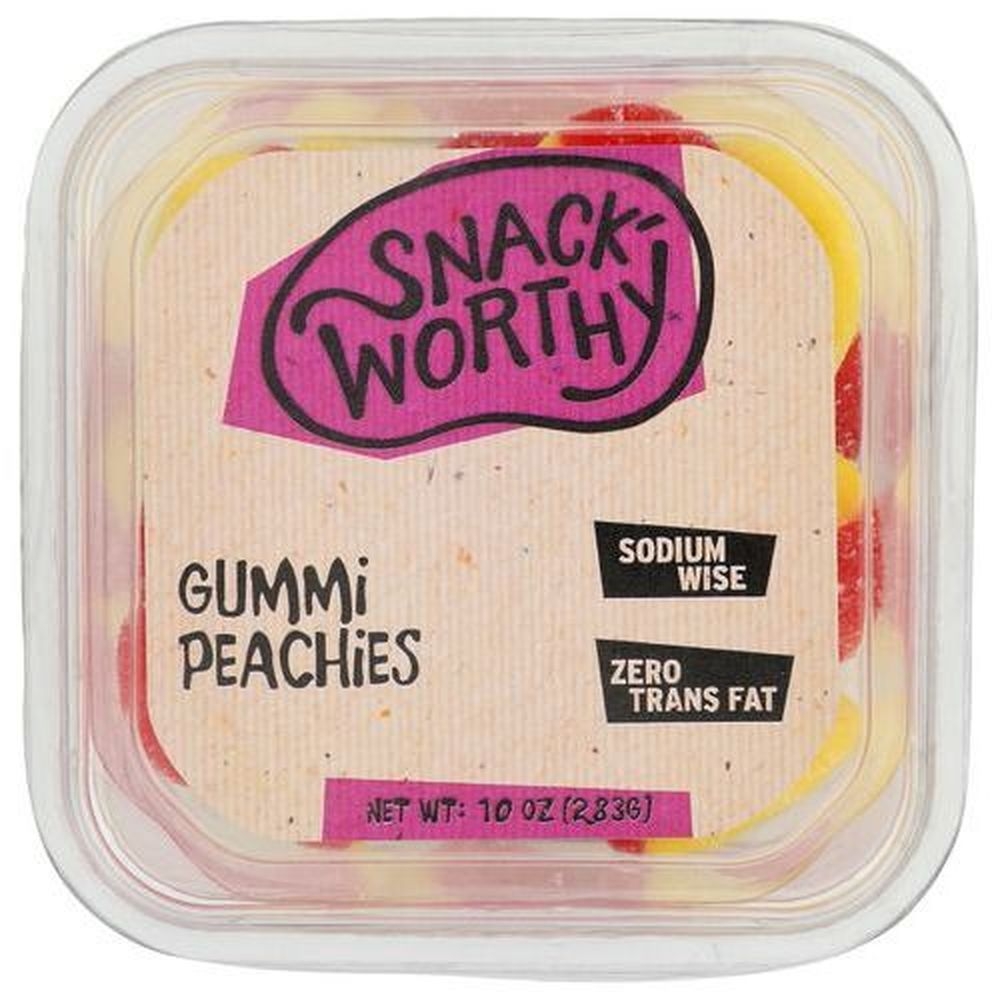Snackworthy Gummi Peachies, 10 Ounce -- 12 per case