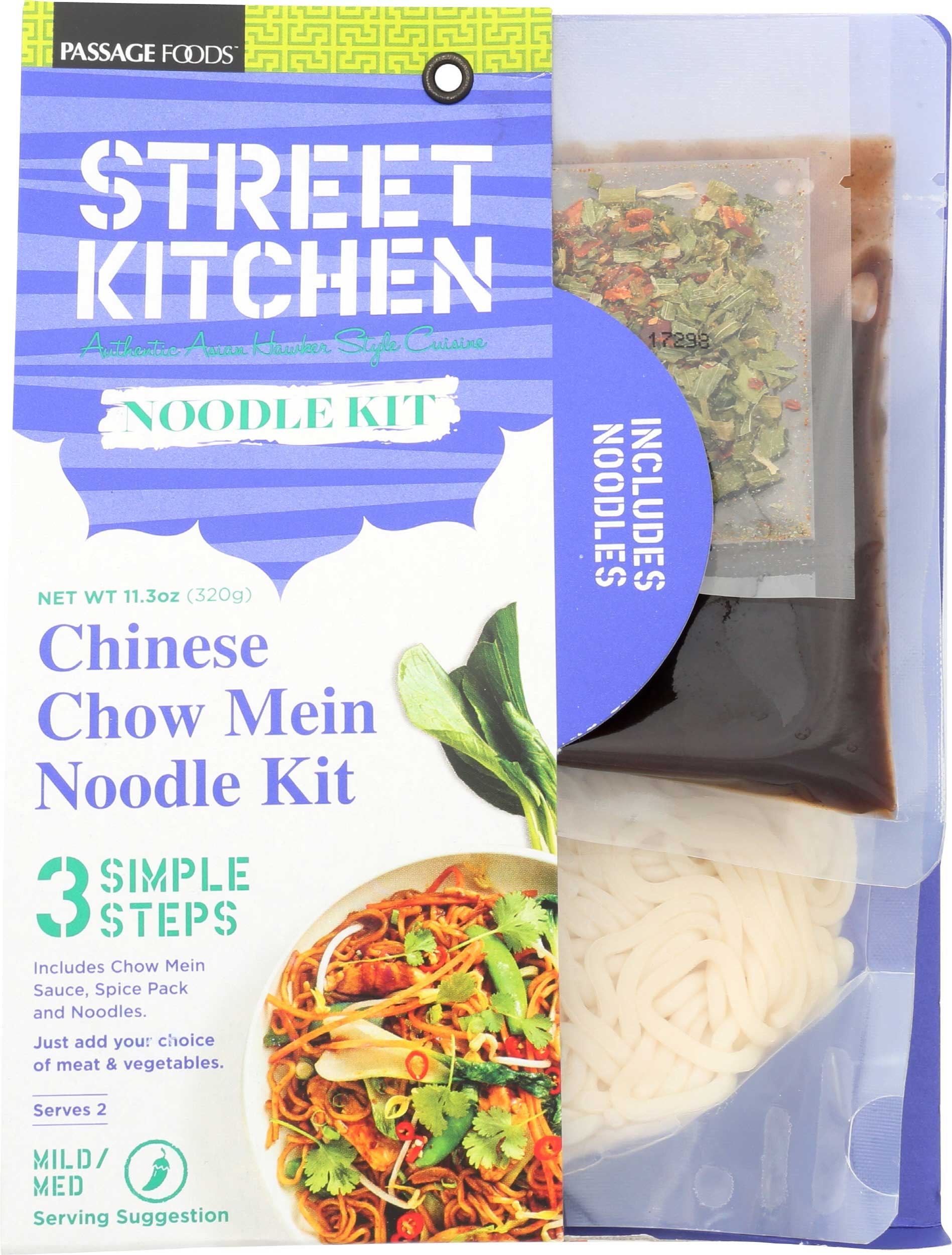 Street Kitchen Chinese Chow Mein Noodle Kit, 11 Ounce -- 4 per case