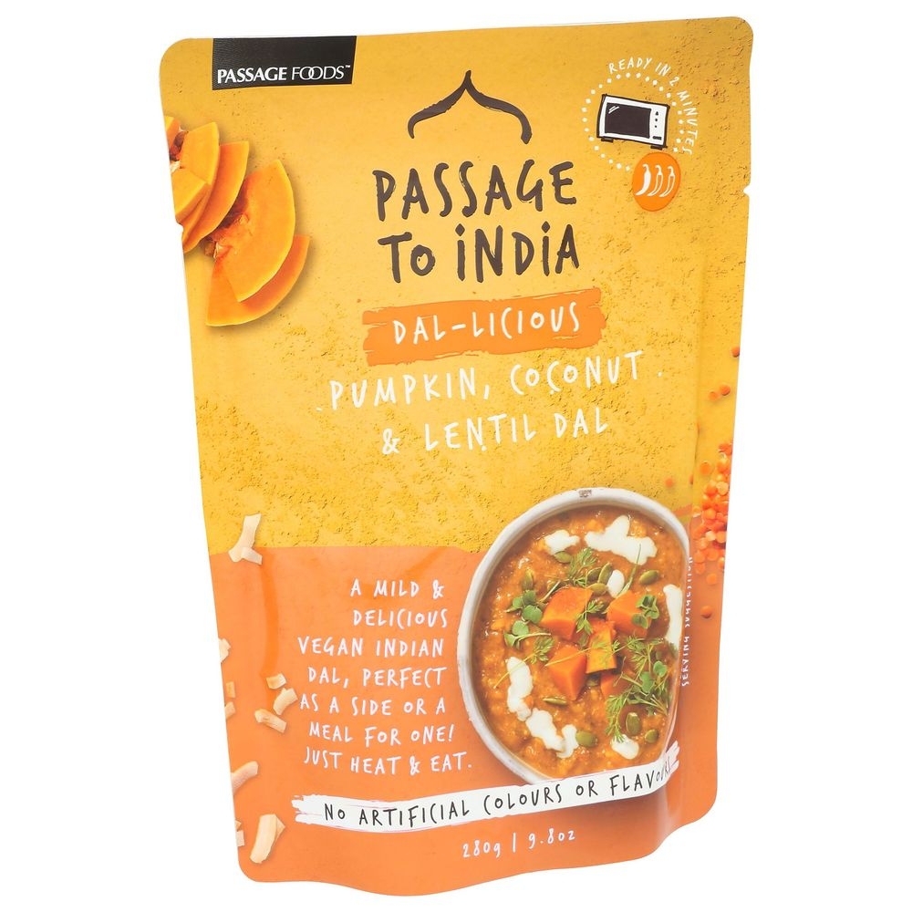 Passage Foods Pumpkin Coconut and Lentil Dal, 9.8 Ounce -- 6 per case