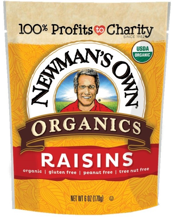 Newmans Own Organic Raisins, 6 Ounce Zip Bag