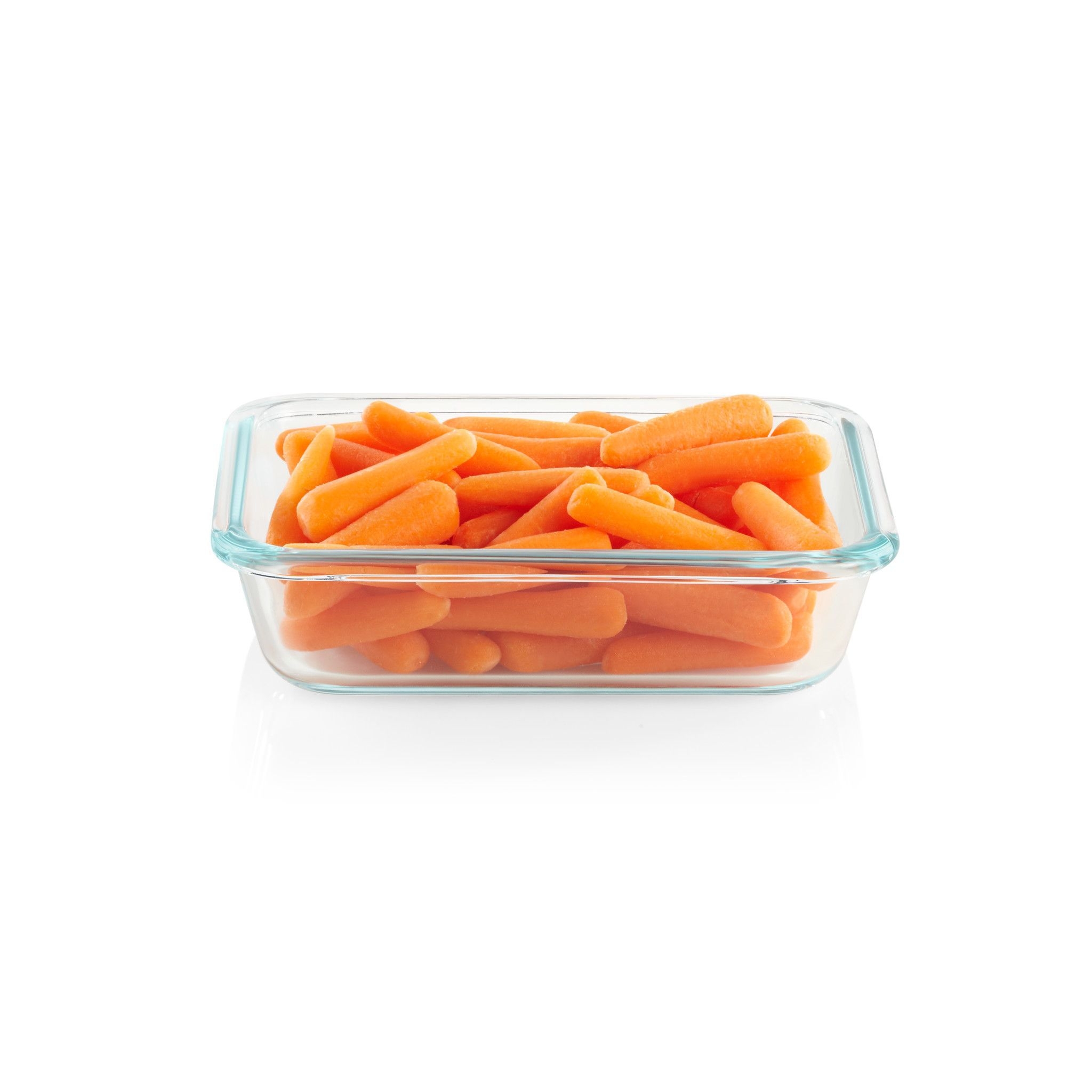 Snapware Total Solution Pyrex Glass 2 Cup Rectangle Food Storage Container with Plastic Lid -- 4 per case