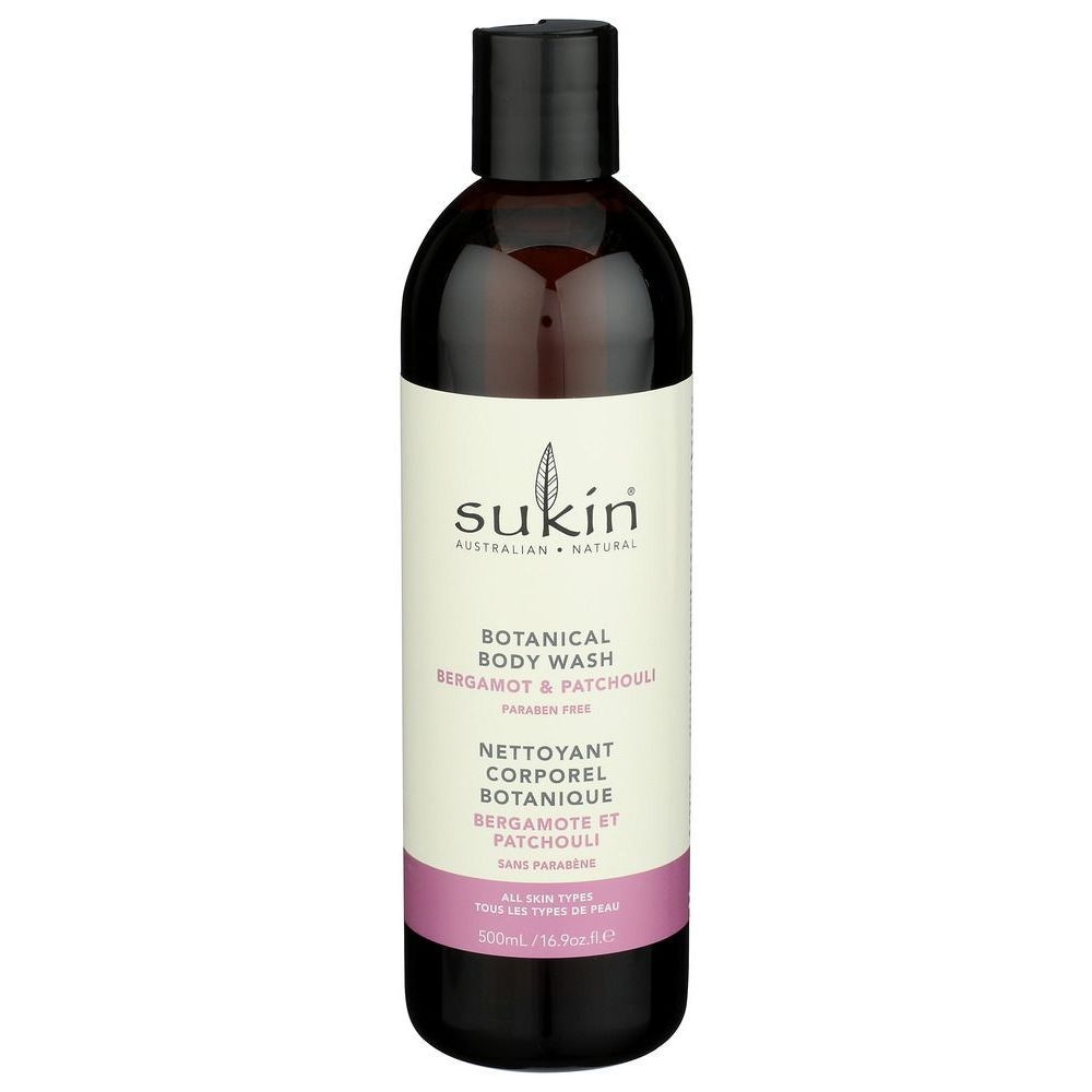 Sukin Bergamot Patchouli Body Wash, 16.9 Fluid Ounce
