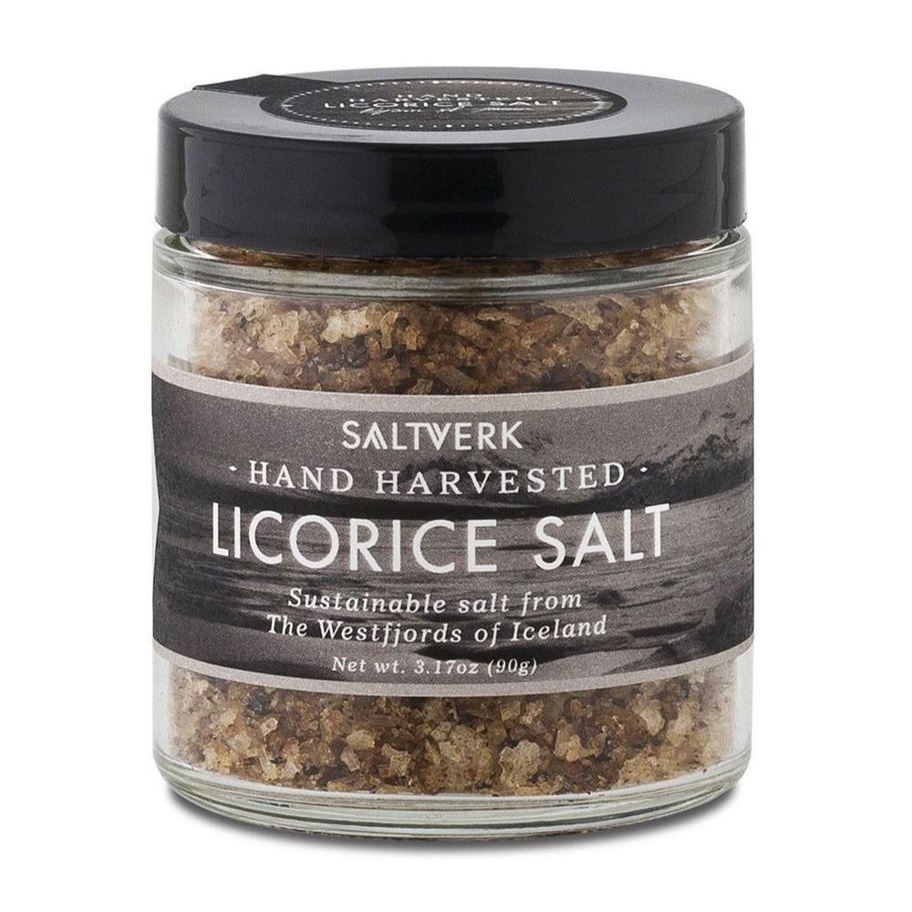 Saltverk Licorice Sea Salt, 3.17 Ounce -- 6 per case