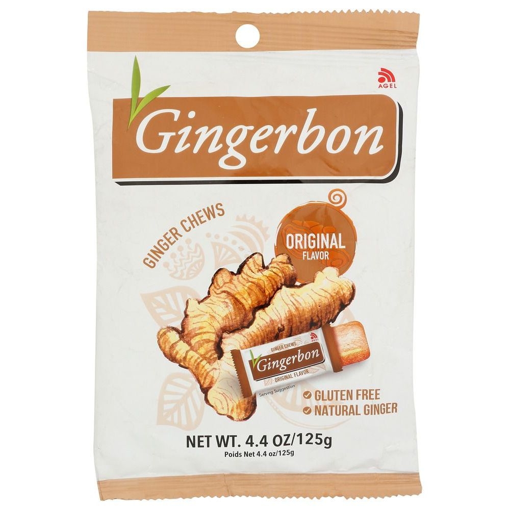 Gingerbon Original Ginger Chews, 4.4 Ounce -- 20 per case