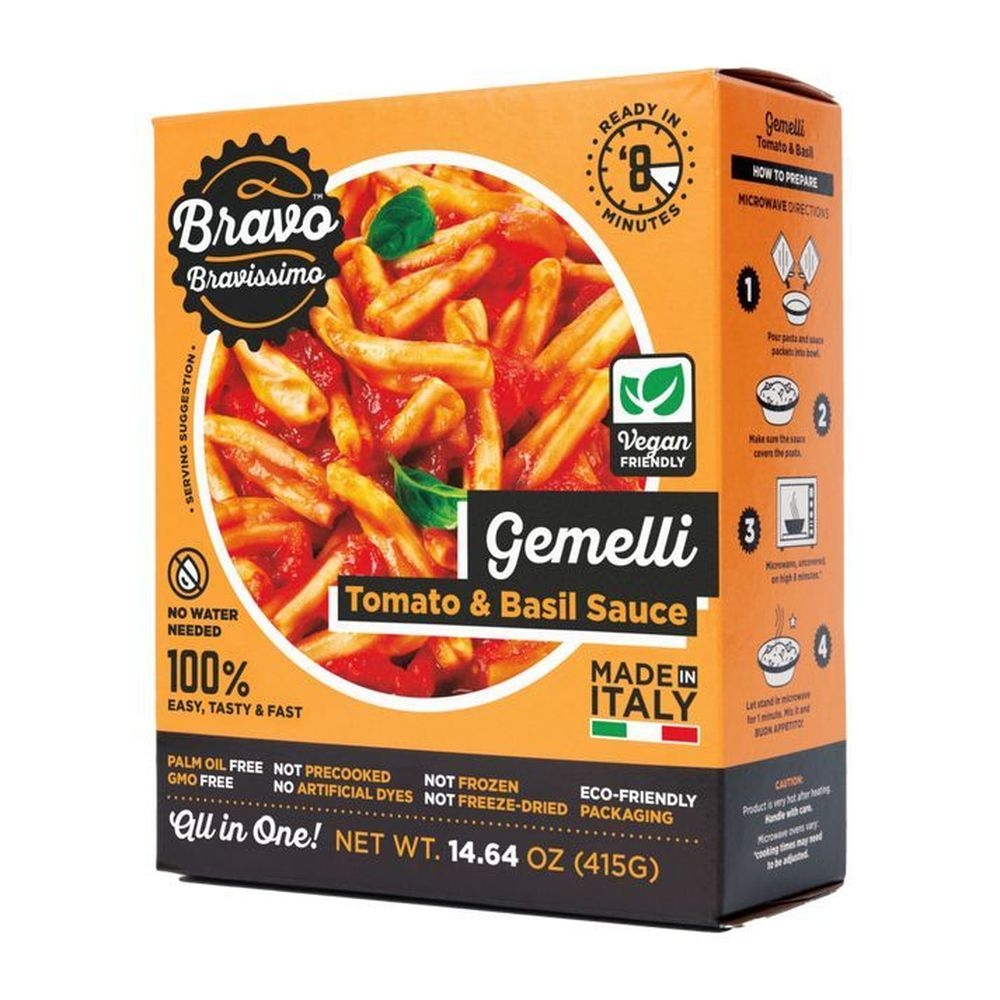 Bravo Bravissimo Gemelli Tomato and Basil Sauce, 14.64 Ounce -- 6 per case