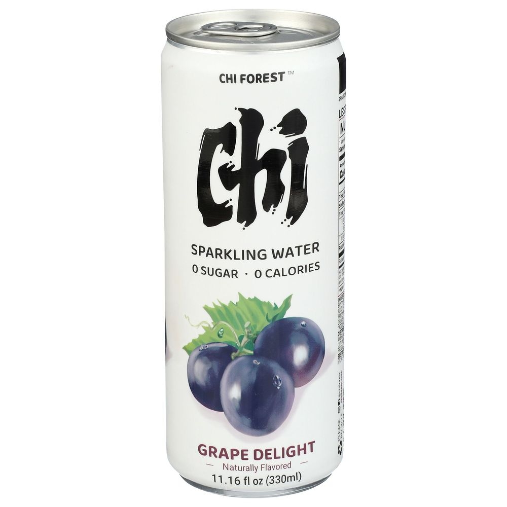 Chi Forest Grape Delight Sparkling Water, 11.16 Fluid Ounce -- 6 per case