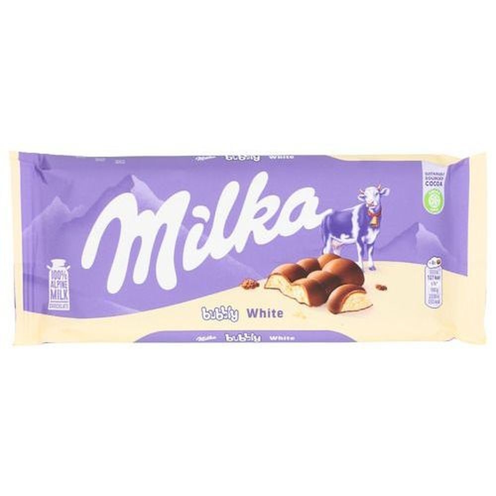 Milka Bubbly White Chocolate Cookies, 3.35 Ounce -- 15 per case