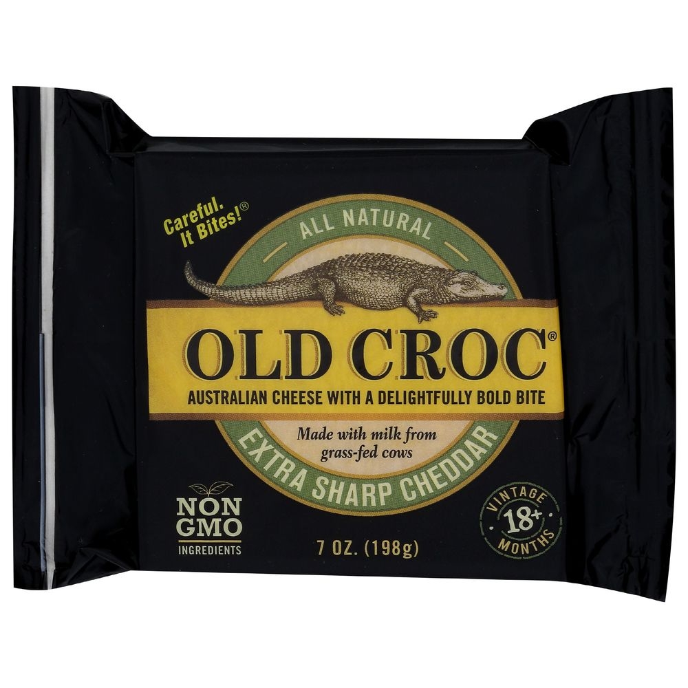 Old Croc Extra Sharp Cheddar Cheese, 7 Ounce -- 12 per case