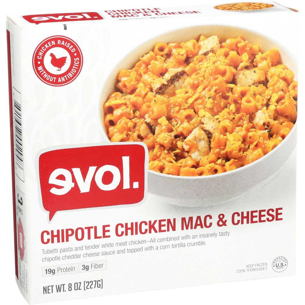 Evol Chipotle Chicken Mac and Cheese Pasta Bowl, 8 Ounce -- 8 per case