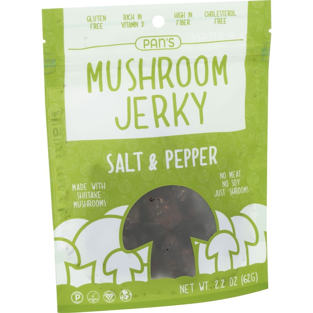 Pans Salt and Pepper Mushroom Jerky, 2.2 Ounce -- 6 per case