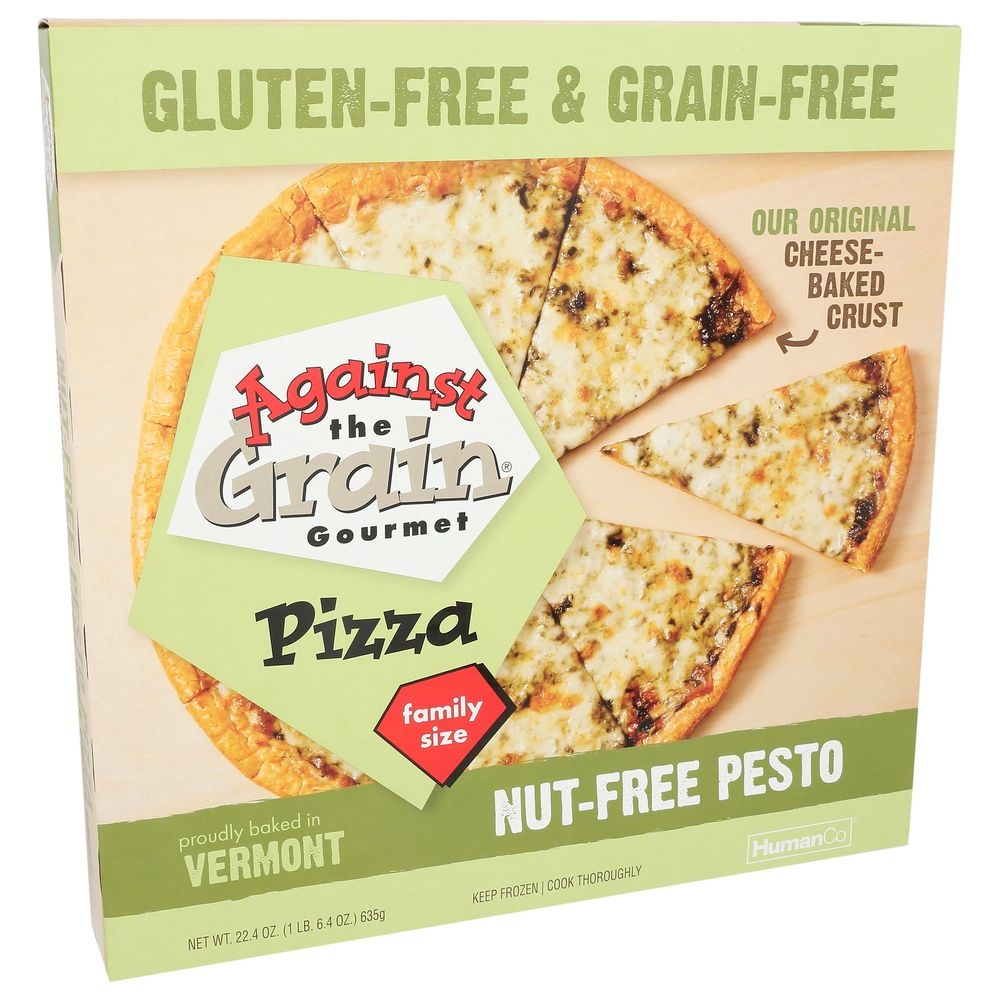 Against the Grain Gourmet Nut Free Pesto Pizza, 22.4 Ounce -- 6 per case
