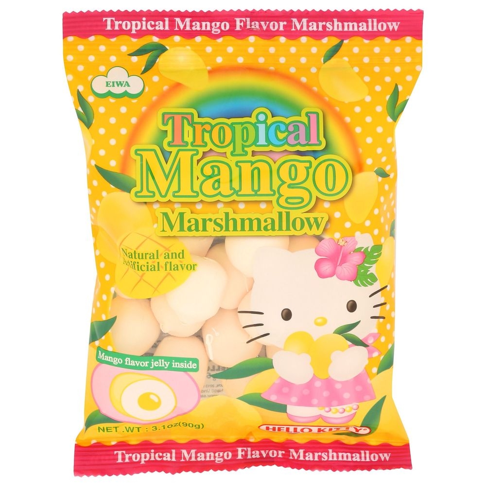 Eiwa Hello Kitty Tropical Mango Marshmallow, 3.1 Ounce -- 12 per case