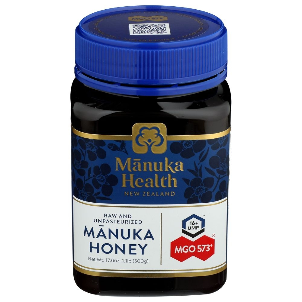 Manuka Health MGO 573 Plus Raw Manuka Honey, 1.1 Pound