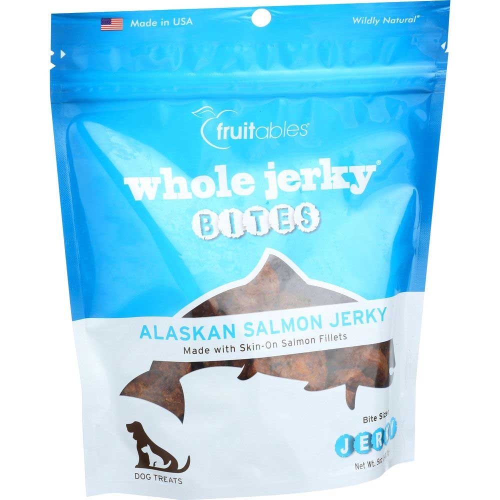 Fruitables Alaskan Salmon and Pear Whole Jerky Dog Treats, 5 Ounce -- 8 per case