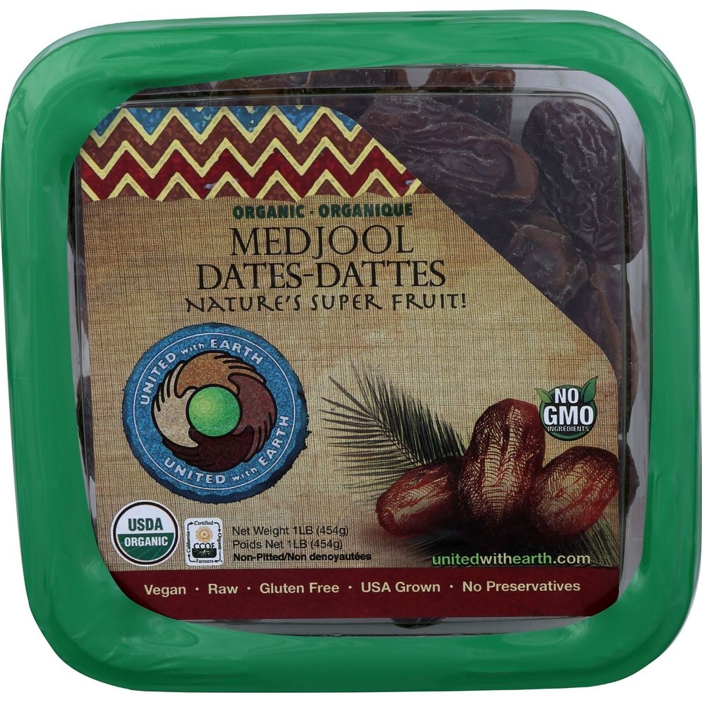 United With Earth Organic Medjool Dates, 1 Pound -- 24 per case