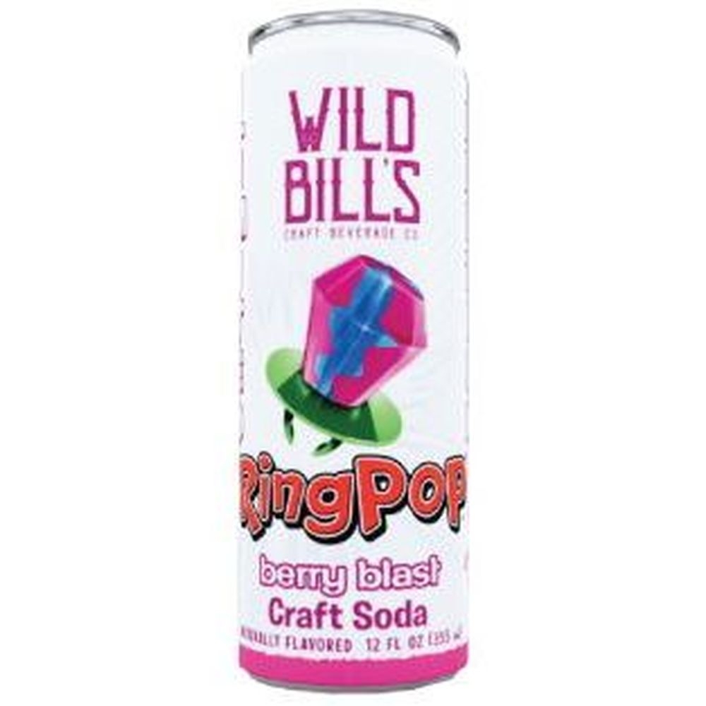 Wild Bills Ring Pop Berry Blast Craft Soda, 12 Fluid Ounce -- 12 per case