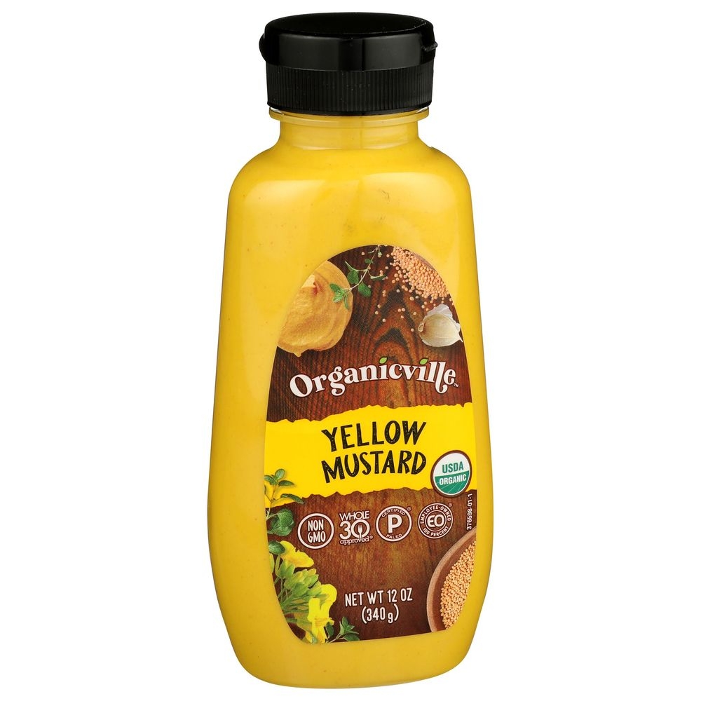 Organicville Organic Yellow Mustard, 12 Ounce -- 12 per case