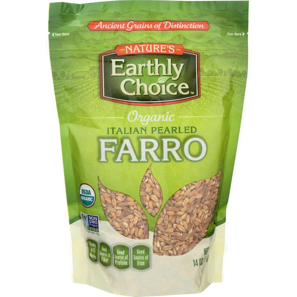 Natures Earthly Choice Organic Italian Pearled Farro, 14 Ounce -- 6 per case