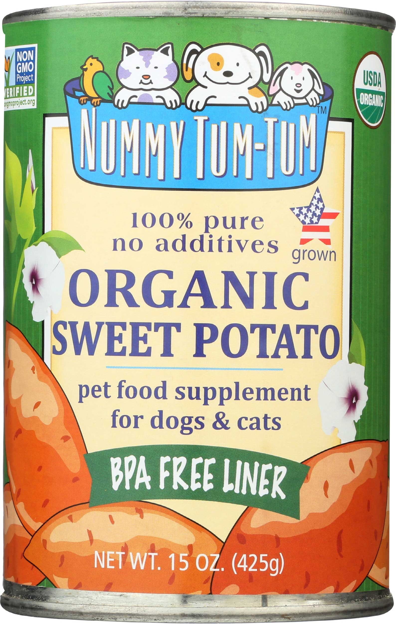 Nummy Tum Tum Organic Pure Sweet Potato for Pets, 15 Ounce -- 12 per case