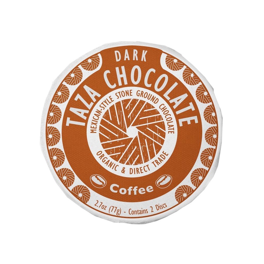Taza Chocolate Organic Coffee Dark Chocolate Disc, 2.7 Ounce -- 12 per case