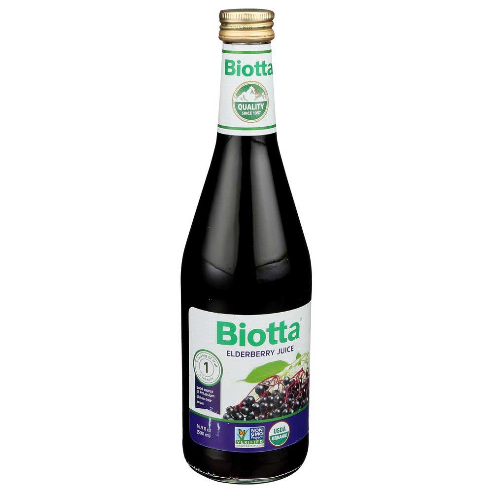 Biotta Naturals Elderberry Juice, 16.9 Ounce -- 6 per case.