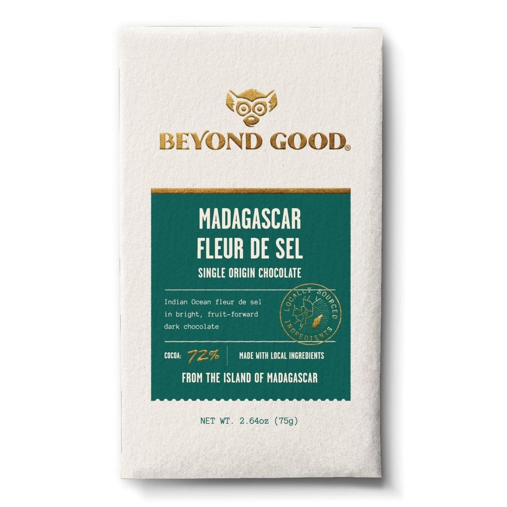 Beyond Good Madagascar Fleur De Sel Chocolate Bar, 2.64 Ounce -- 10 per case