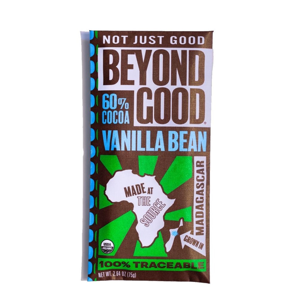 Beyond Good Madagascar Vanilla Bean Chocolate Bar, 2.64 Ounce -- 10 per case