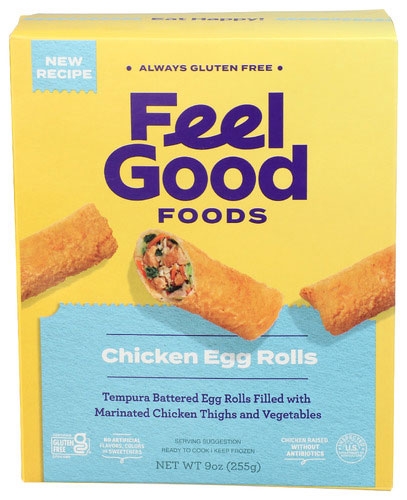 Feel Good Foods Chicken Egg Roll, 9 Ounce -- 9 per case.