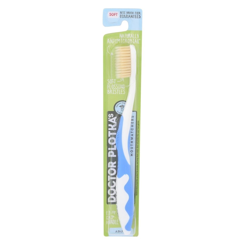 Mouth Watchers Blue Adult Manual Toothbrush